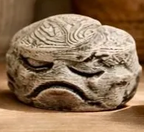 Grumpy Stones — Teary model; exact crop of licensed original photograph