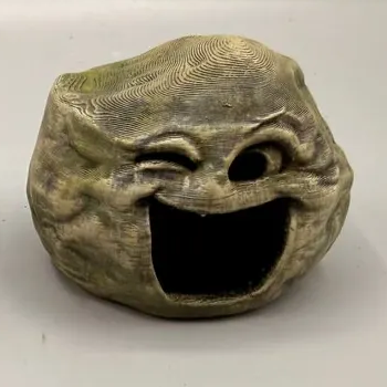 Happy Stone Caves — Piece 2: Round Smile — exact crop from original photo