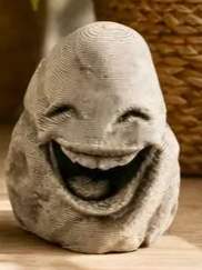 Happy Stones — Big Grin model; exact crop of licensed original photograph