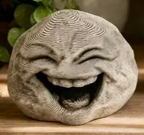 Happy Stones — Giggles model; exact crop of licensed original photograph