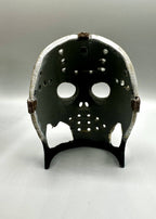 Hockey Mask Hideout — original designer photo 4; painted example, product ships unpainted