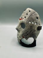 Hockey Mask Hideout — original designer photo 5; painted example, product ships unpainted