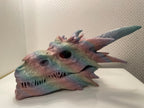 Dragon Skull Hide, side view of the printed skull