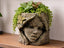 Lady Stone Planter — licensed original photograph; supplied unpainted in your chosen PETG colour, plants not included
