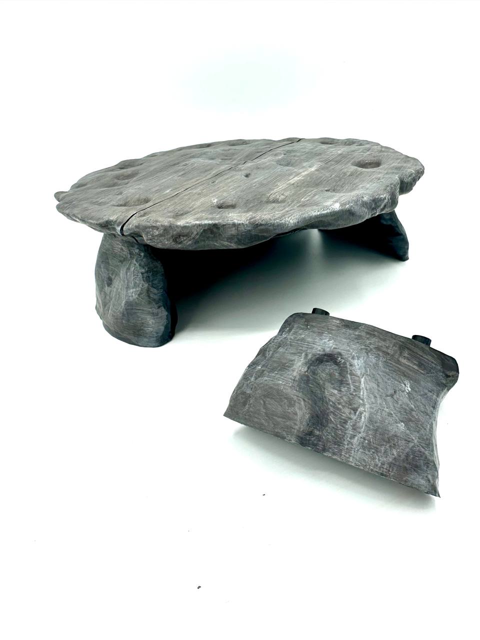 Large Rock Platform — licensed source view 4; supplied unpainted in chosen filament colour