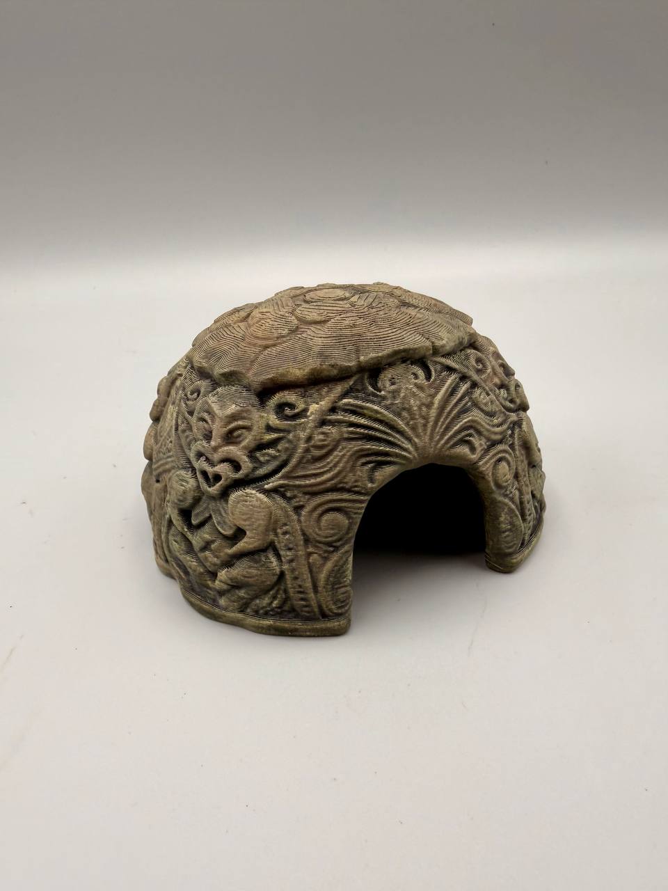 Maori Dome Hideout | Carved Spiral Dome Shelter Secondary image