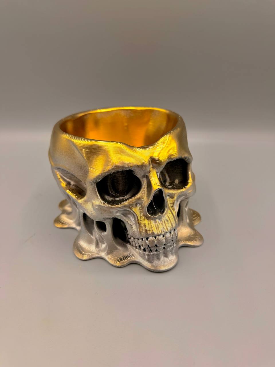 Melted Skull Bowl — design reference; supplied unpainted in the selected PETG colour