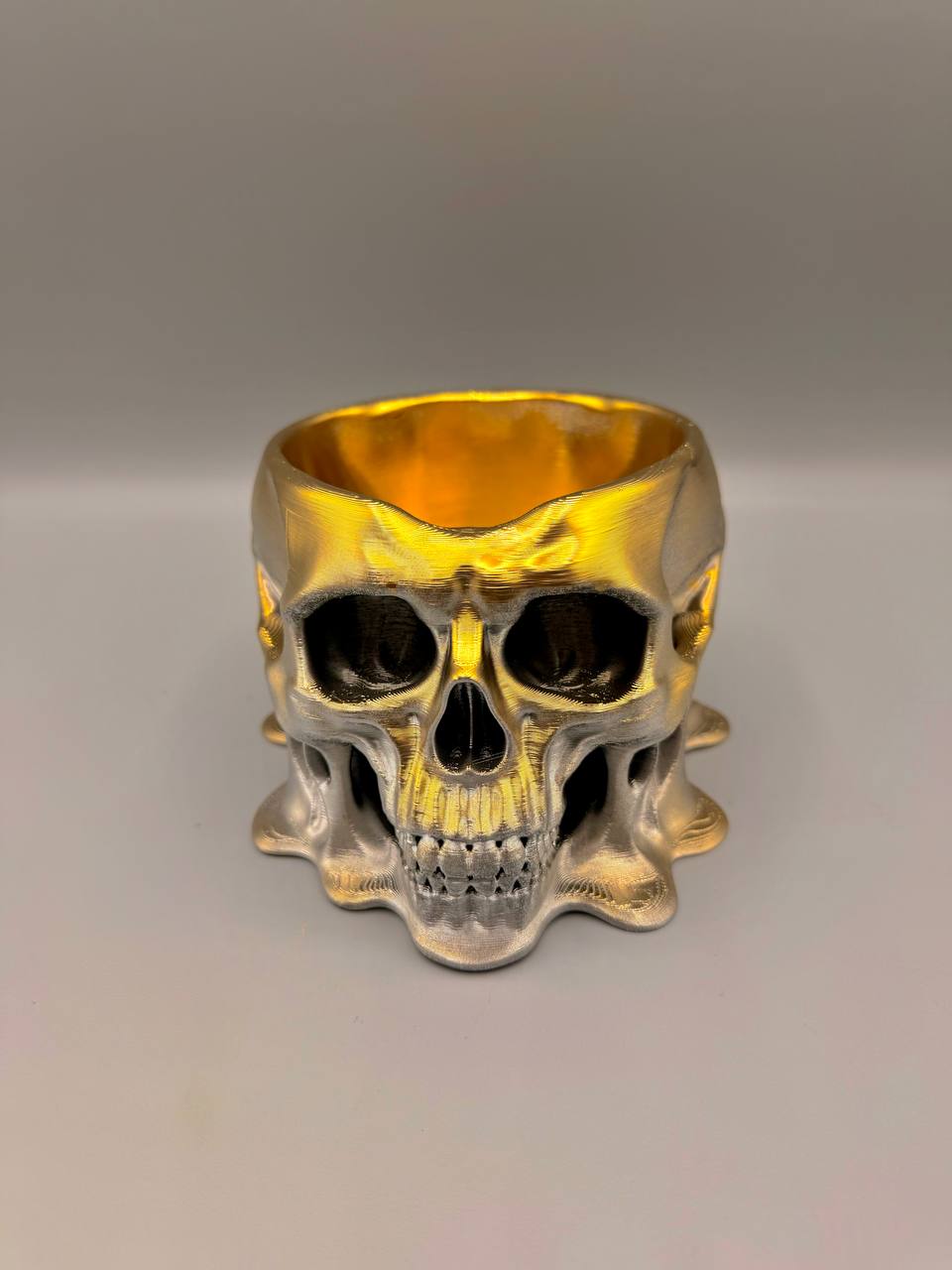 Melted Skull Bowl — design reference; supplied unpainted in the selected PETG colour
