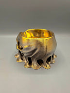 Melted Skull Bowl — design reference; supplied unpainted in the selected PETG colour