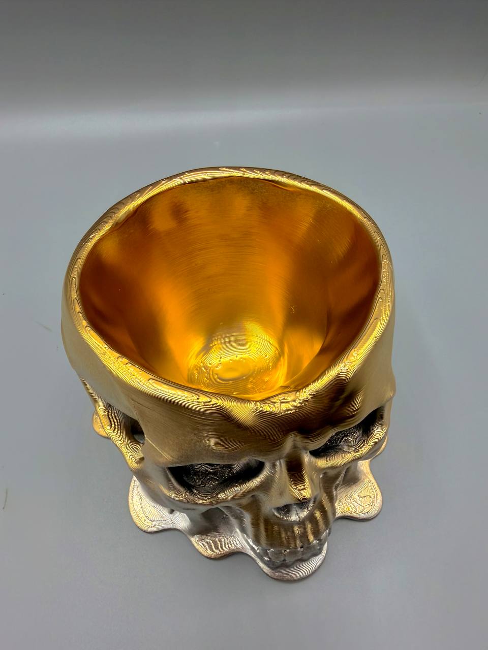 Melted Skull Bowl — design reference; supplied unpainted in the selected PETG colour