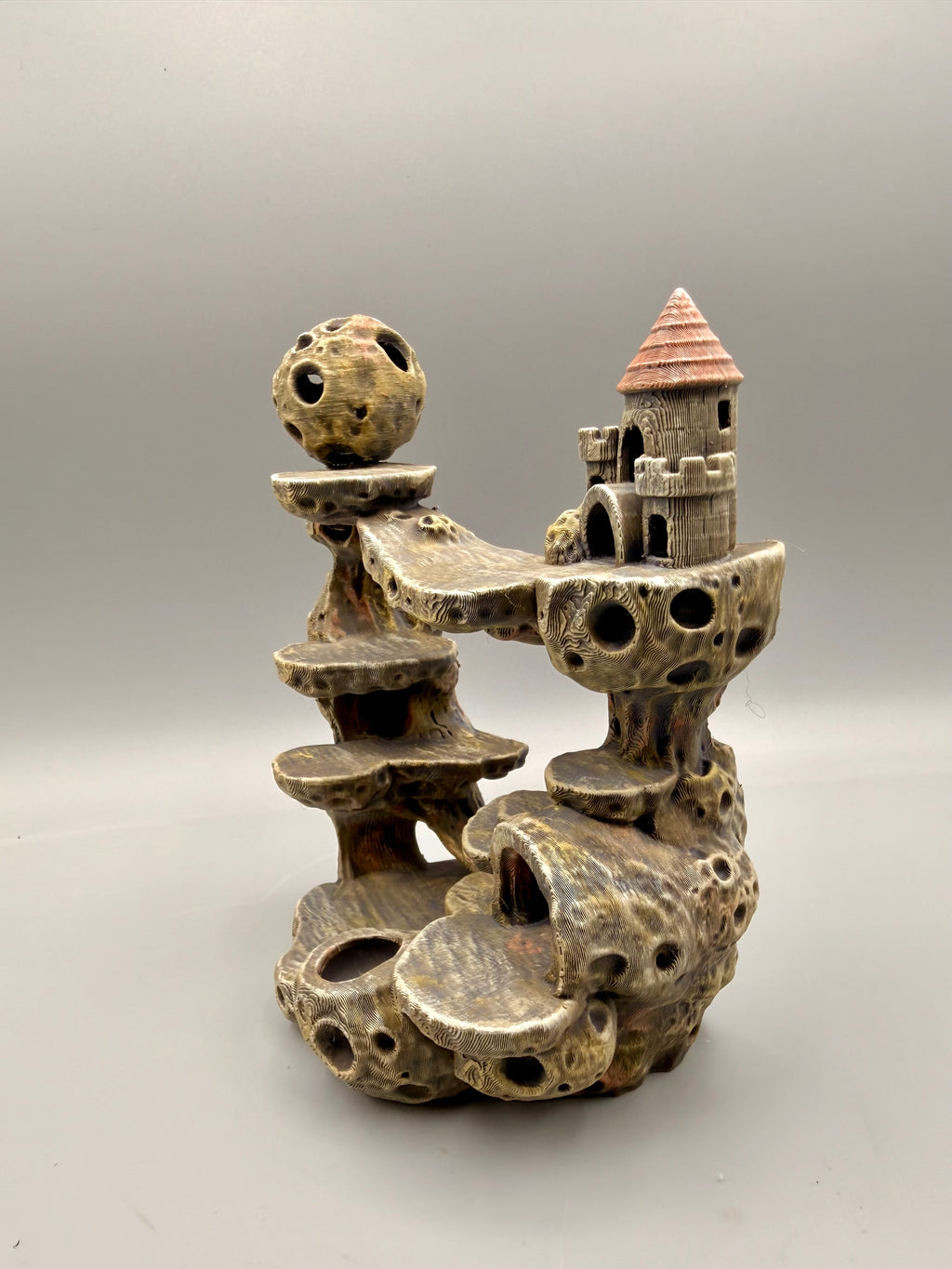 Moon Castle designer gallery view 3; standard product supplied unpainted in PETG.