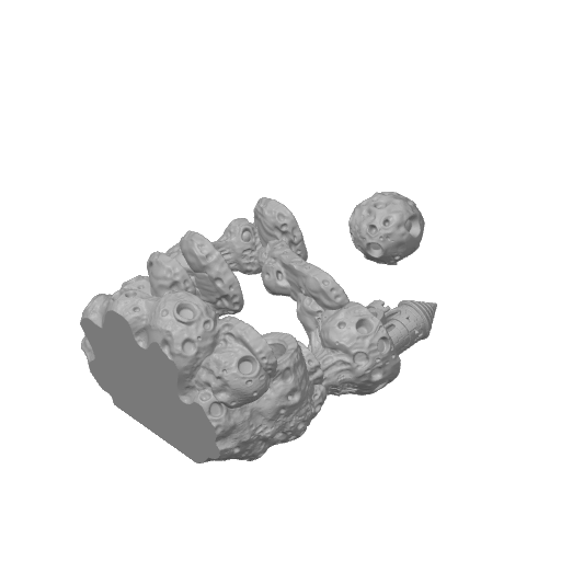 Designer model preview for Moon Castle size 1; removable comet shown separately.