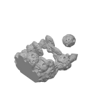 Designer model preview for Moon Castle size 1; removable comet shown separately.