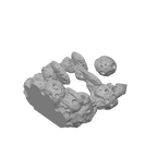 Designer model preview for Moon Castle size 2; removable comet shown separately.