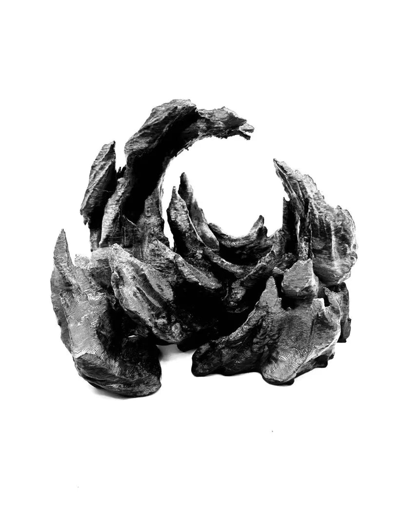 Moon Mountain — licensed designer photo; crescent rock formation supplied unpainted