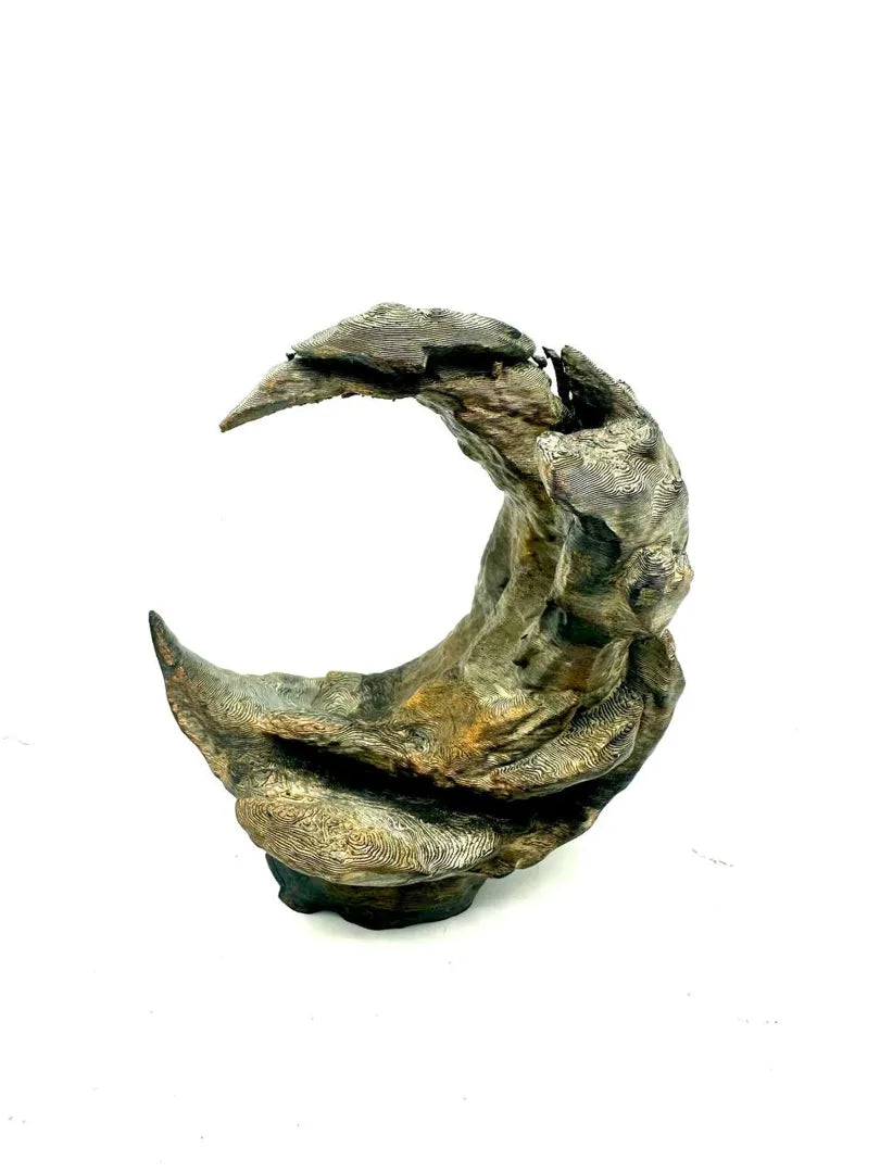 Moon Stone — licensed designer photo; crescent-shaped rock decor supplied unpainted
