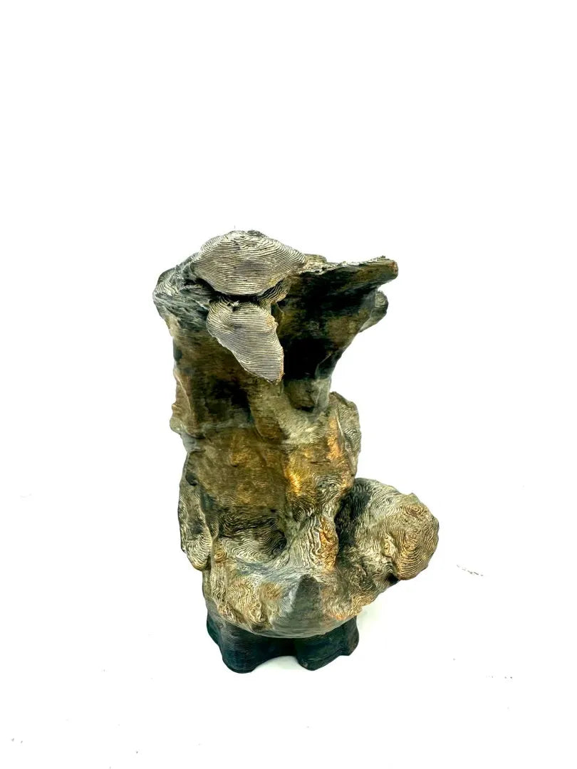 Moon Stone — licensed designer photo; crescent-shaped rock decor supplied unpainted