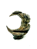 Moon Stone — licensed designer photo; crescent-shaped rock decor supplied unpainted