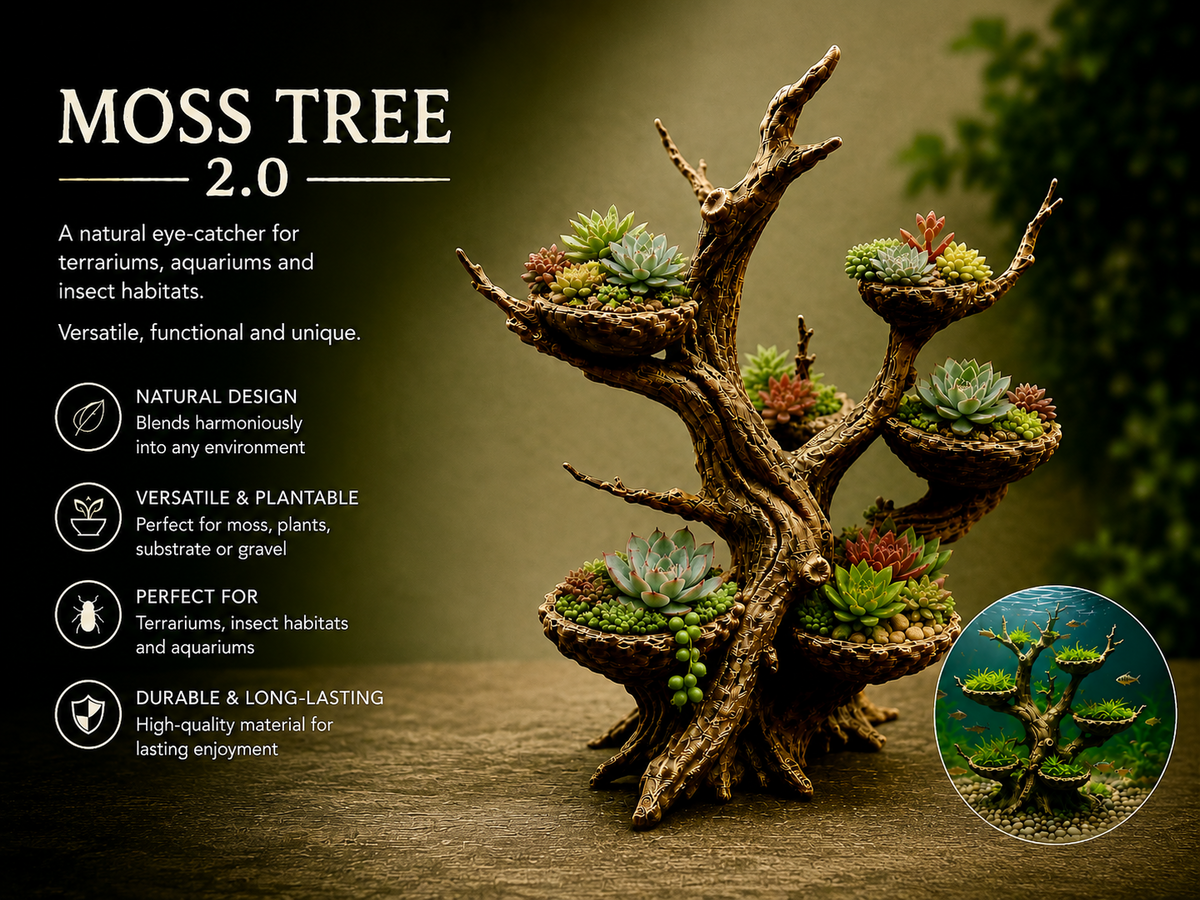 Moss Tree 2.0 — licensed view 1; ships unpainted in chosen colour Main image