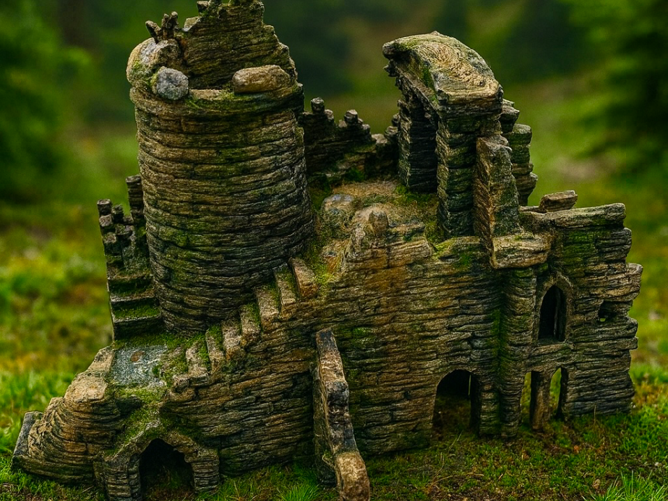 Old Castle Ruin — licensed view 1; ships unpainted in chosen colour