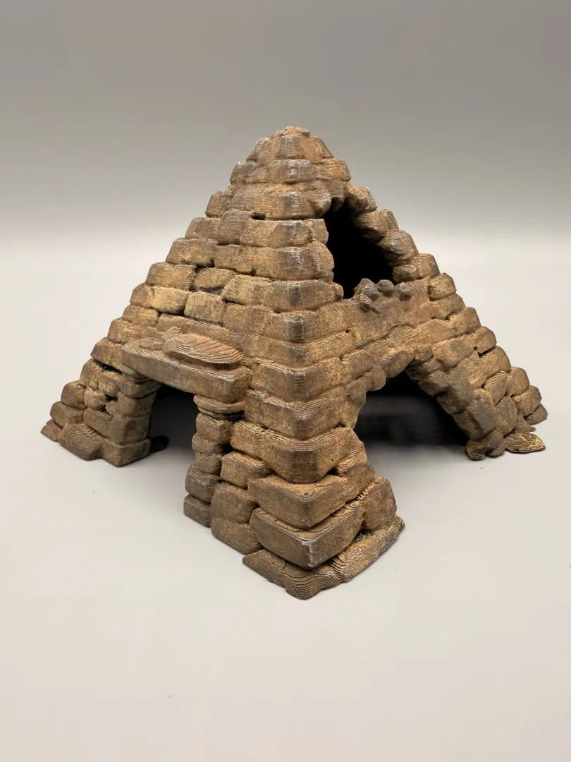 Old Pyramid | Weathered Temple Hide & Climbing Decor Secondary image