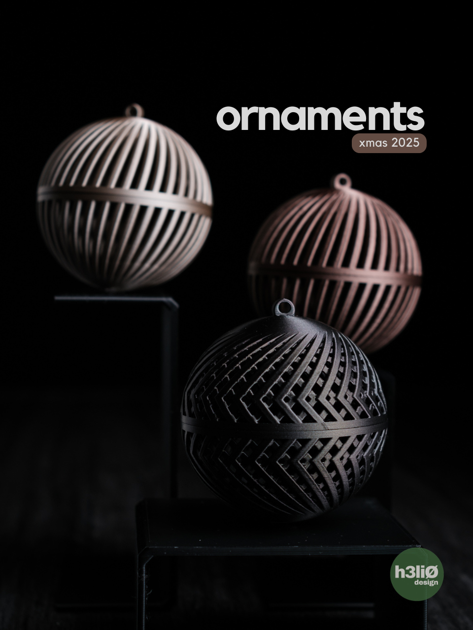 Patterned Christmas Bauble Ornaments Secondary image