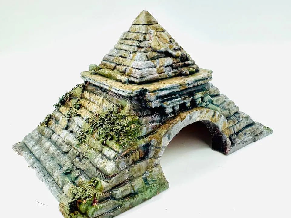 Pyramid Hideout — licensed designer photo; supplied unpainted in your chosen PETG colour