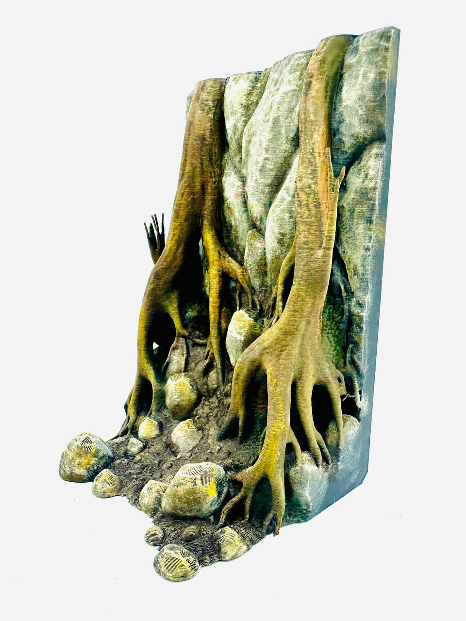 Real Nature roots and rock background — original designer photo 4