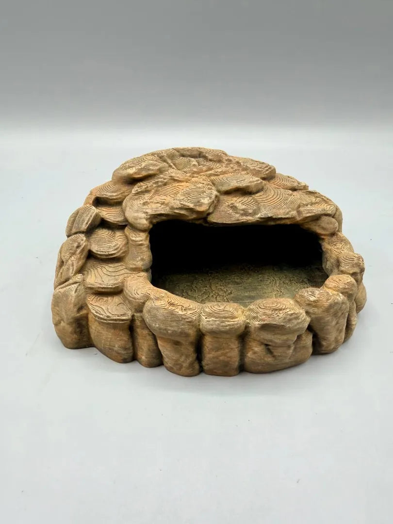Rock Cave Bowl | Sheltered Stone-Style Feeding Dish Secondary image