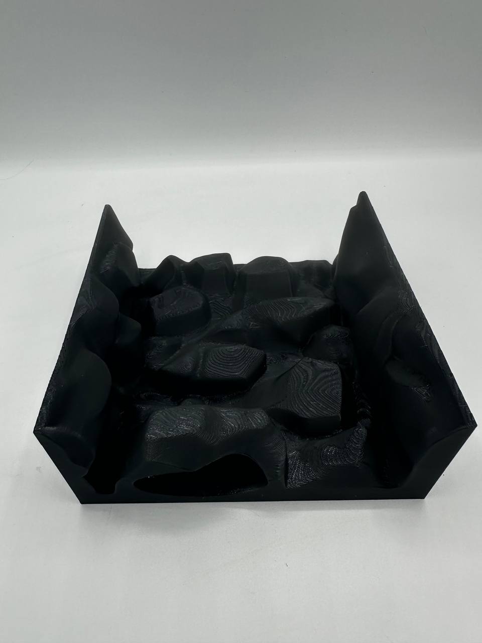 Rocky Boulder background licensed source photo; supplied unpainted in your chosen PETG colour.