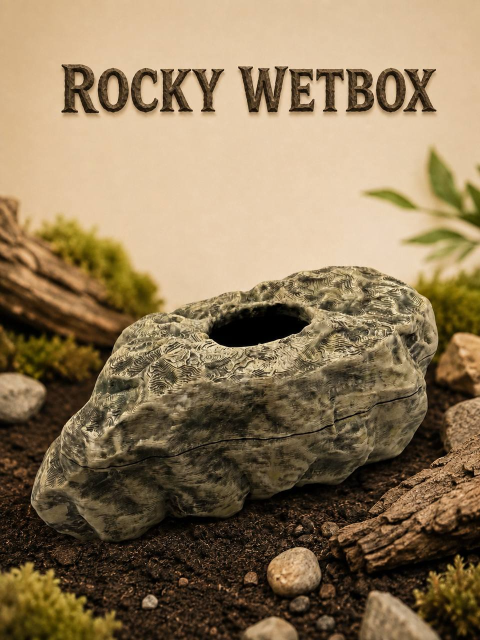 Rocky Wetbox | Vivarium & Terrarium Decor Secondary image