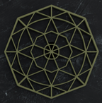 Sacred Geometry Coaster 2 — individual design close-up