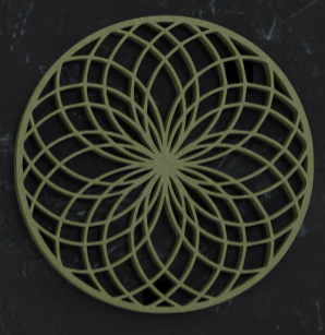 Sacred Geometry Coaster 3 — individual design close-up
