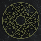Sacred Geometry Coaster 4 — individual design close-up