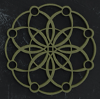 Sacred Geometry Coaster 5 — individual design close-up