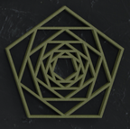 Sacred Geometry Coaster 6 — individual design close-up