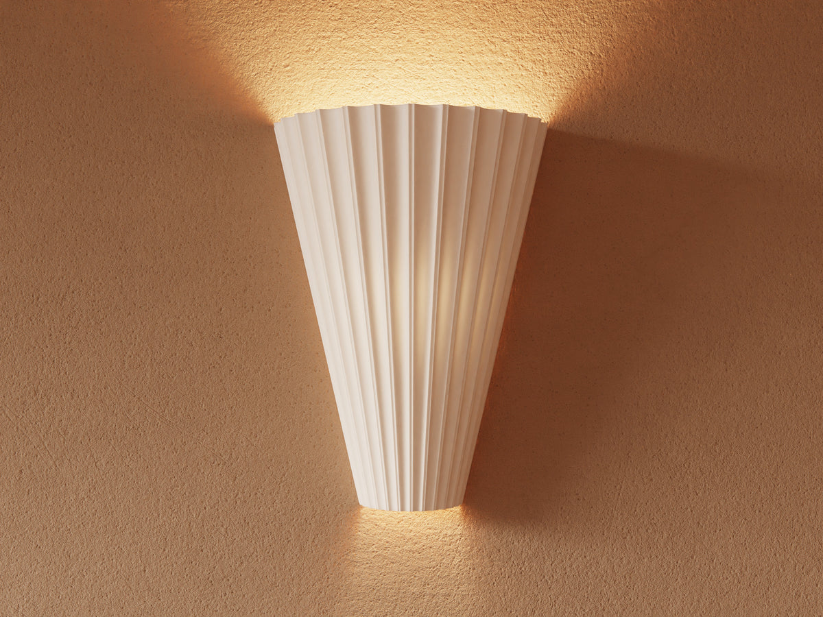 Scandi fluted shades — selected style and printed mounting parts only; electrical fittings and other shades not included