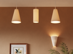 Scandi fluted shades — selected style and printed mounting parts only; electrical fittings and other shades not included