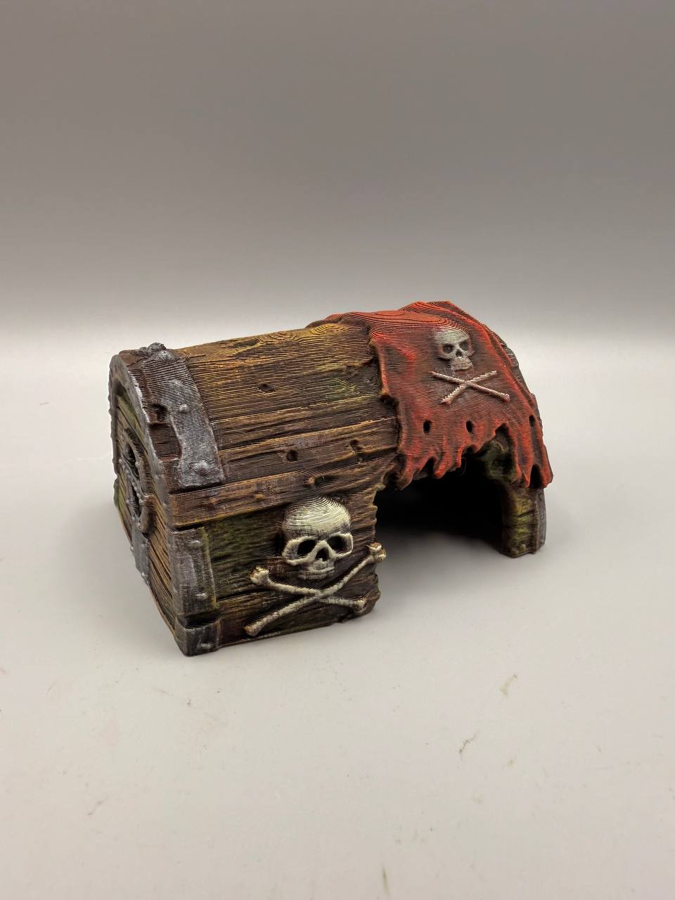 Skull Chest Hideout | Pirate Treasure Chest Terrarium Cave Secondary image