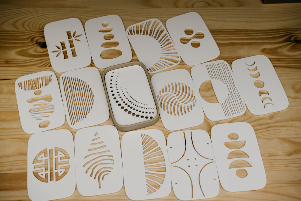 Soap Dish Collection 3 — PLA outer dish and removable patterned insert; separate colour choices