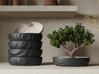 Stillwater bonsai planter collection — choose one pattern, PLA pot with PETG self-watering insert