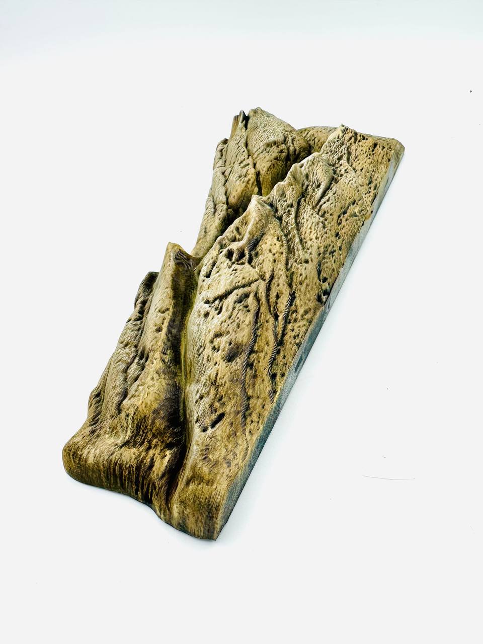 Stone Back Panel 1 layered rock strip — original licensed product view 3; painted example, supplied unpainted