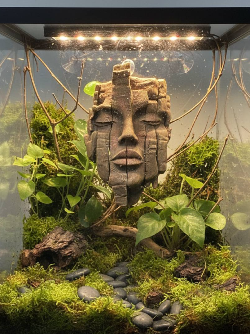 Stone Face | Vivarium & Terrarium Decor Secondary image