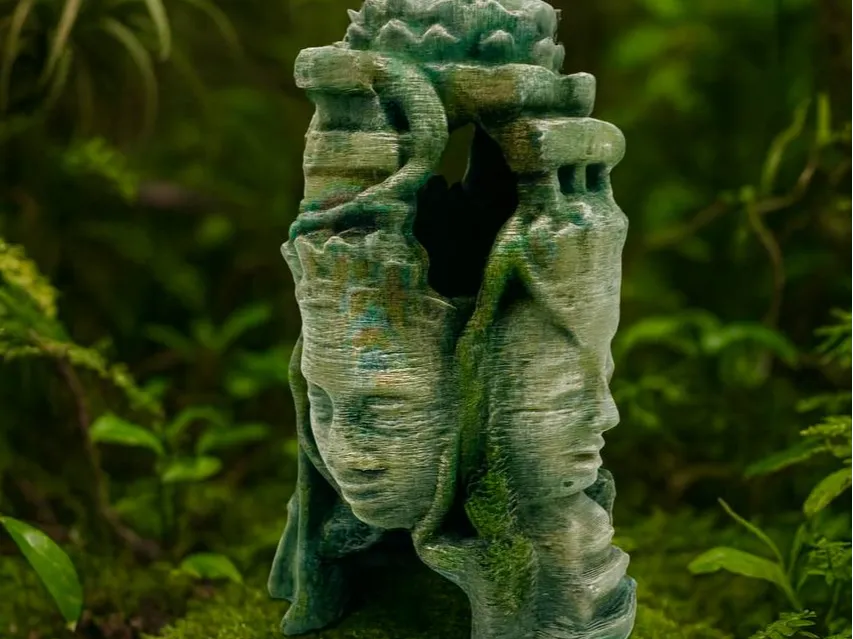 Stone Faces — original designer photograph; supplied unpainted in your selected PETG colour Main image