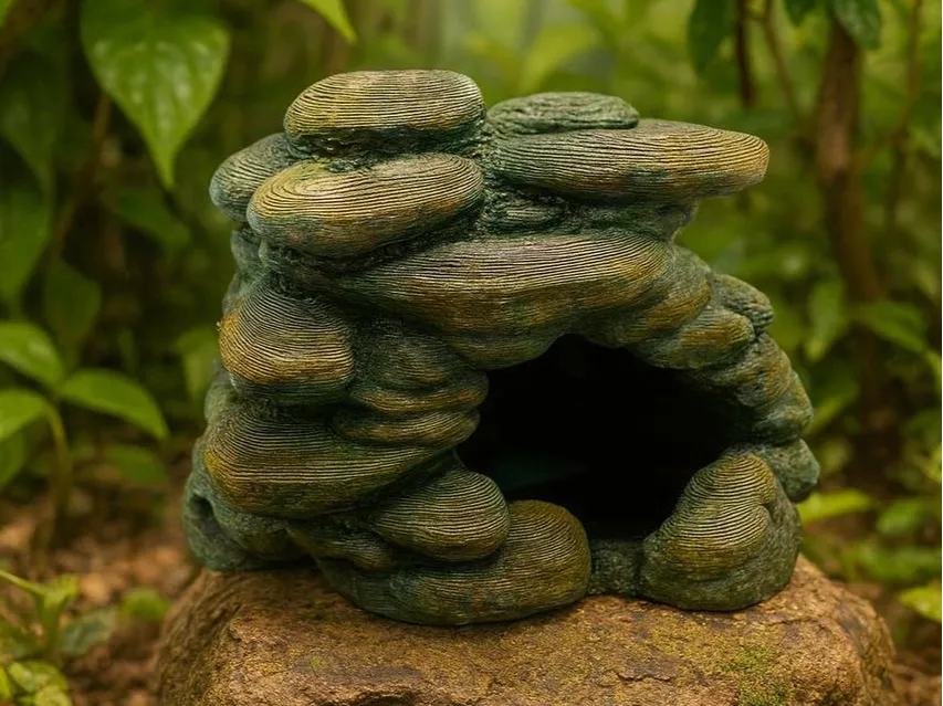 Stone Hide — original styled MakerWorld cover; supplied unpainted in your chosen PETG colour Main image
