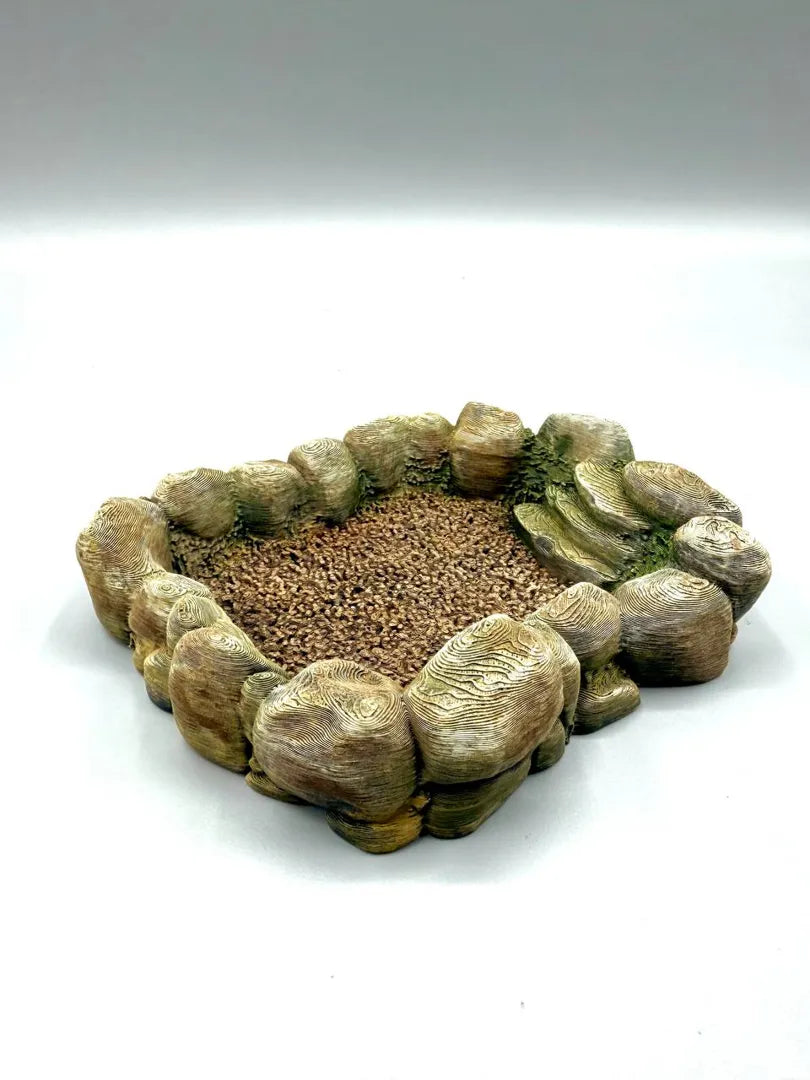 Stone Pool with Exit | Stepped Rock-Style Water Dish Secondary image