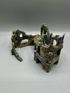 Round Tower Stone Ruins — design reference; supplied unpainted