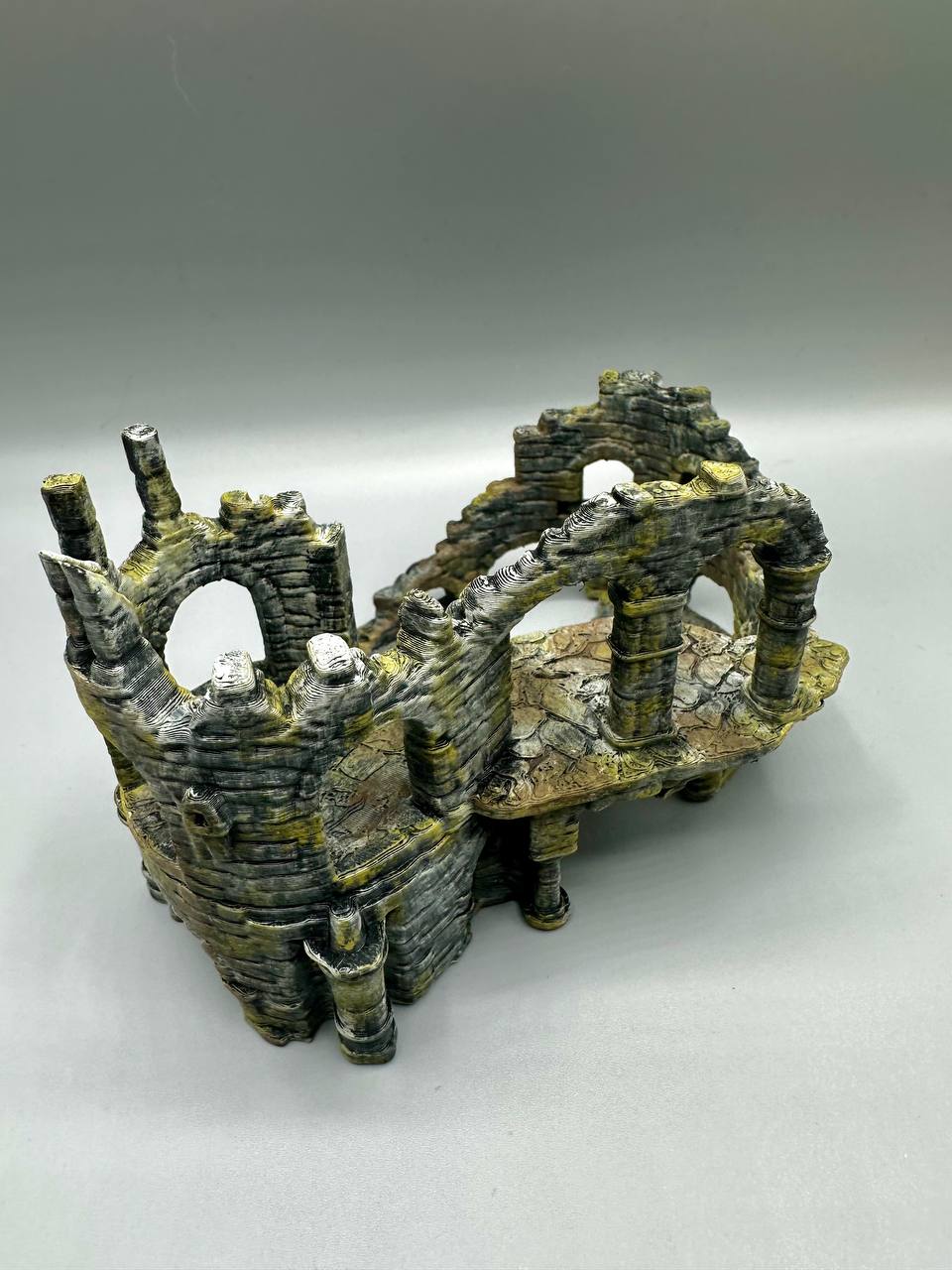 Round Tower Stone Ruins — design reference; supplied unpainted