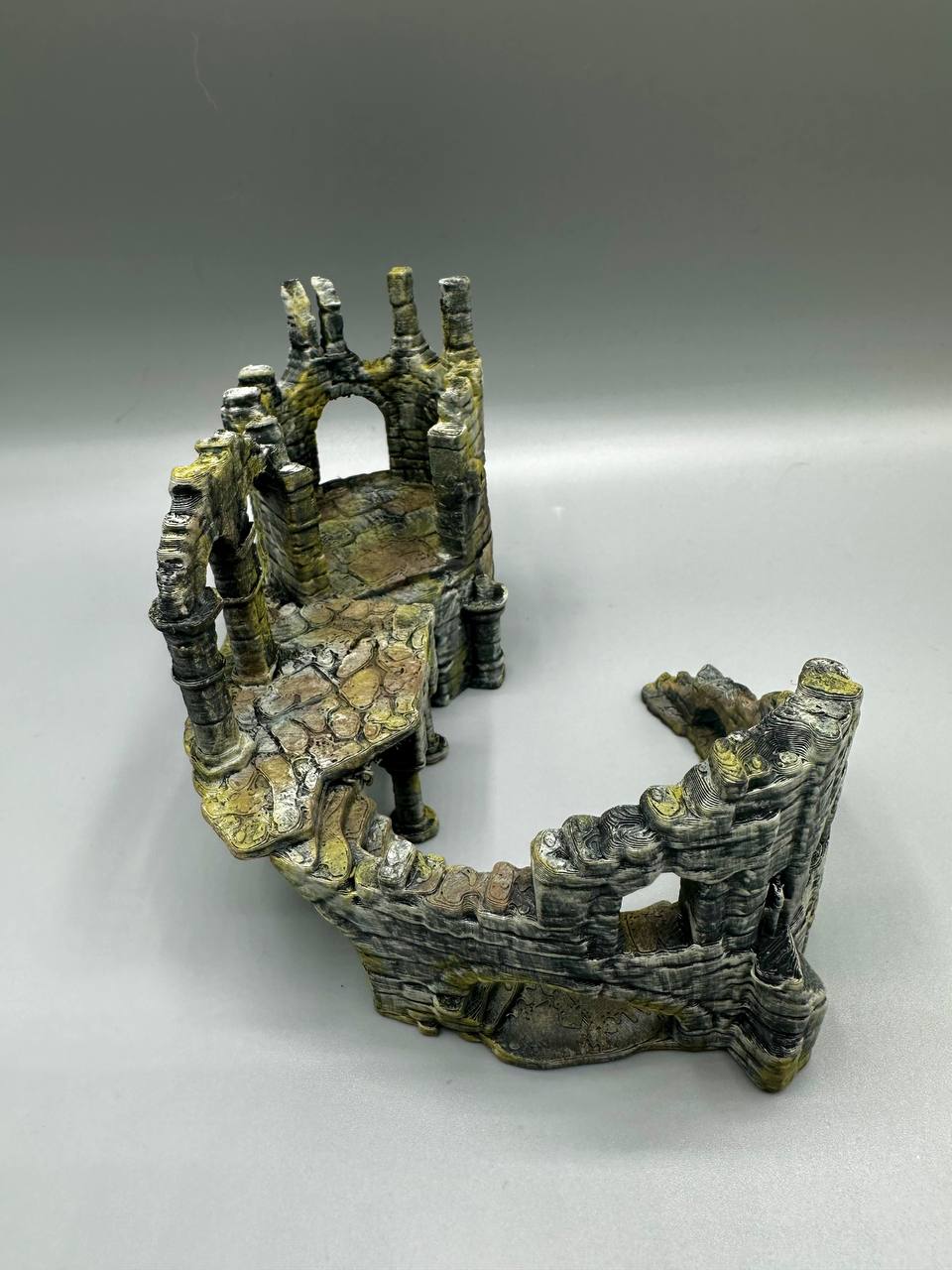 Round Tower Stone Ruins — design reference; supplied unpainted