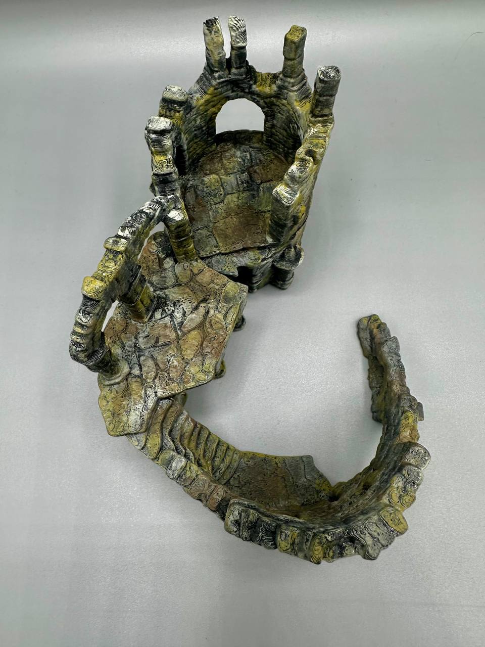 Round Tower Stone Ruins — design reference; supplied unpainted